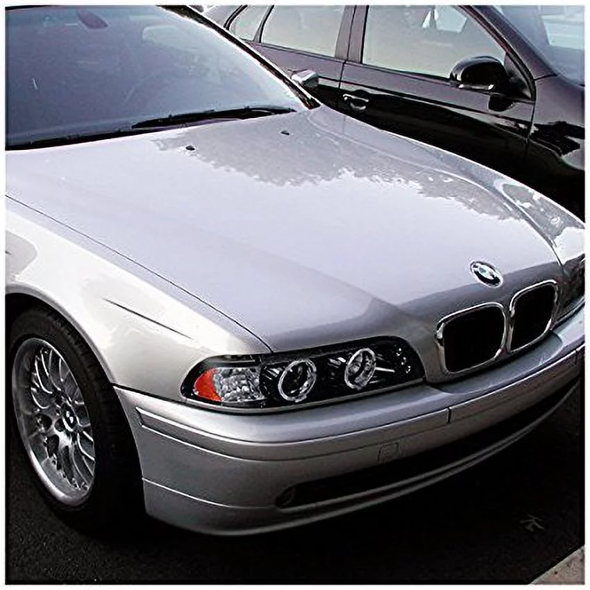 Spec-D Tuning 2LHP-E3997G-TM Bmw E39 525I 530I 540I Halo Led Black Projector Headlights