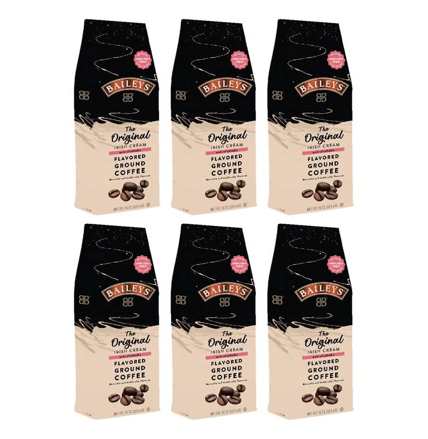Bailey's, The Original Irish Cream, Flavored Ground Coffee, 6 bags (10 oz each)