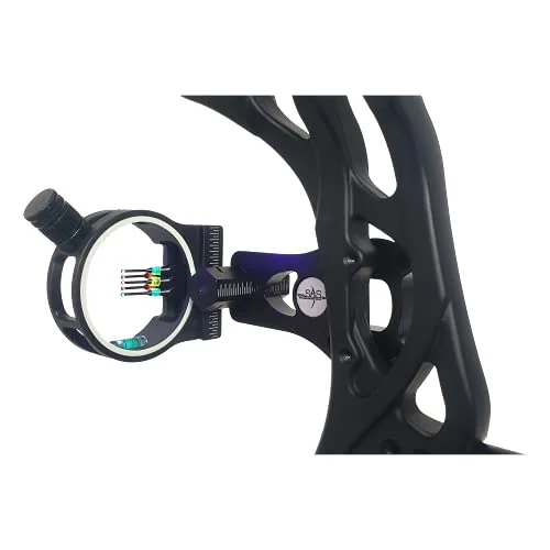 Southland Archery Supply SAS 5-Pin .029 Fiber Optics Bow Sight with LED Sight Light (Black)