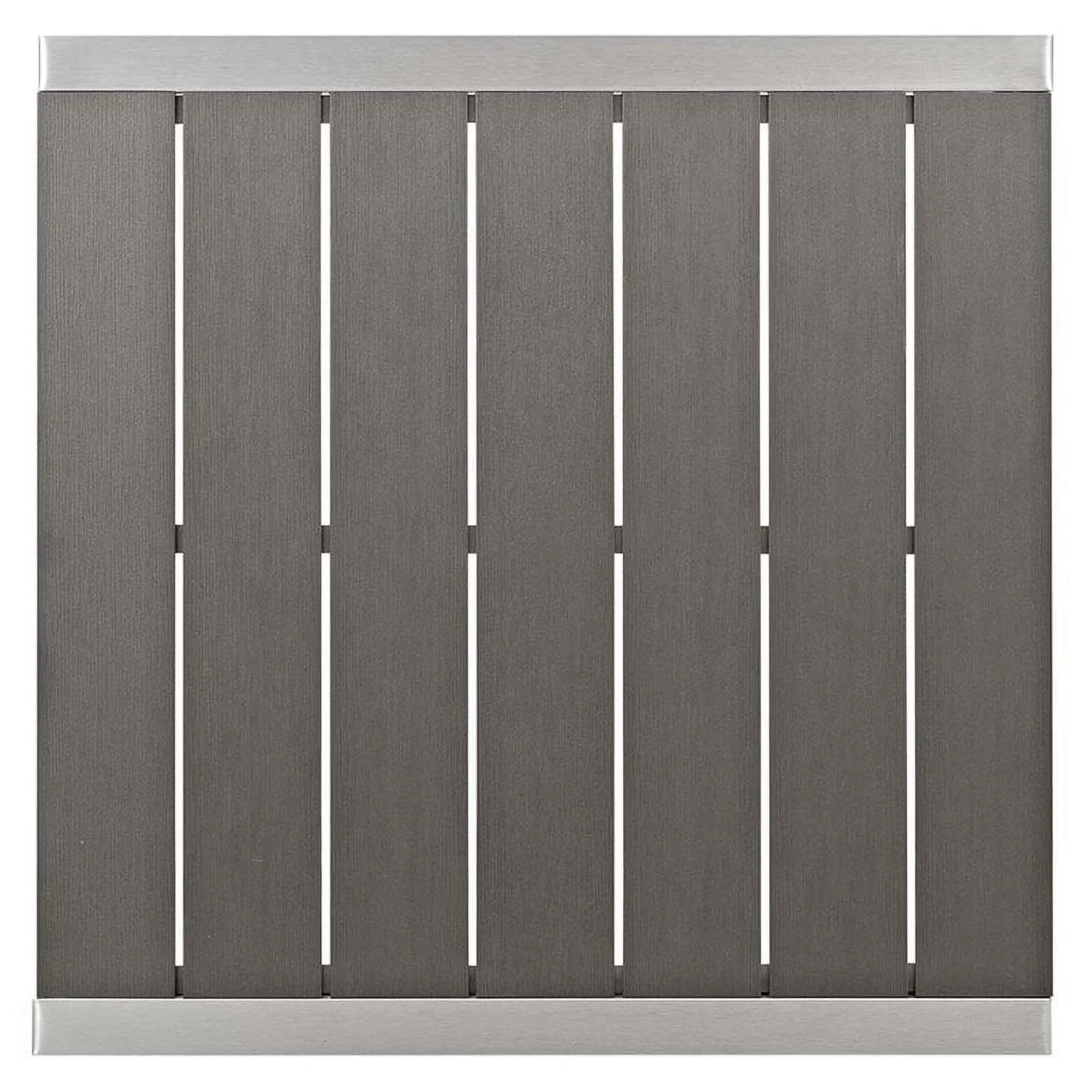 Afuera Living 3 Piece Patio Pub Set in Silver and Gray Finish