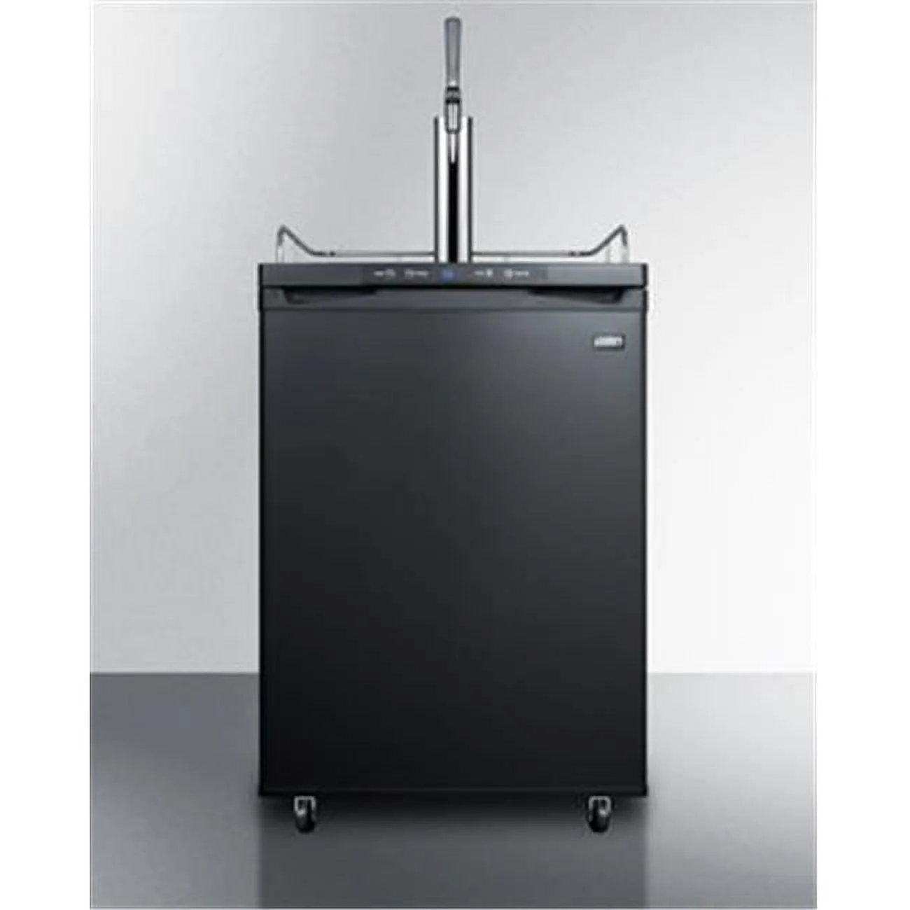 Nitro-Infused Coffee Dispenser with Complete Stainless Steel Stout Style Tap Kit, Black