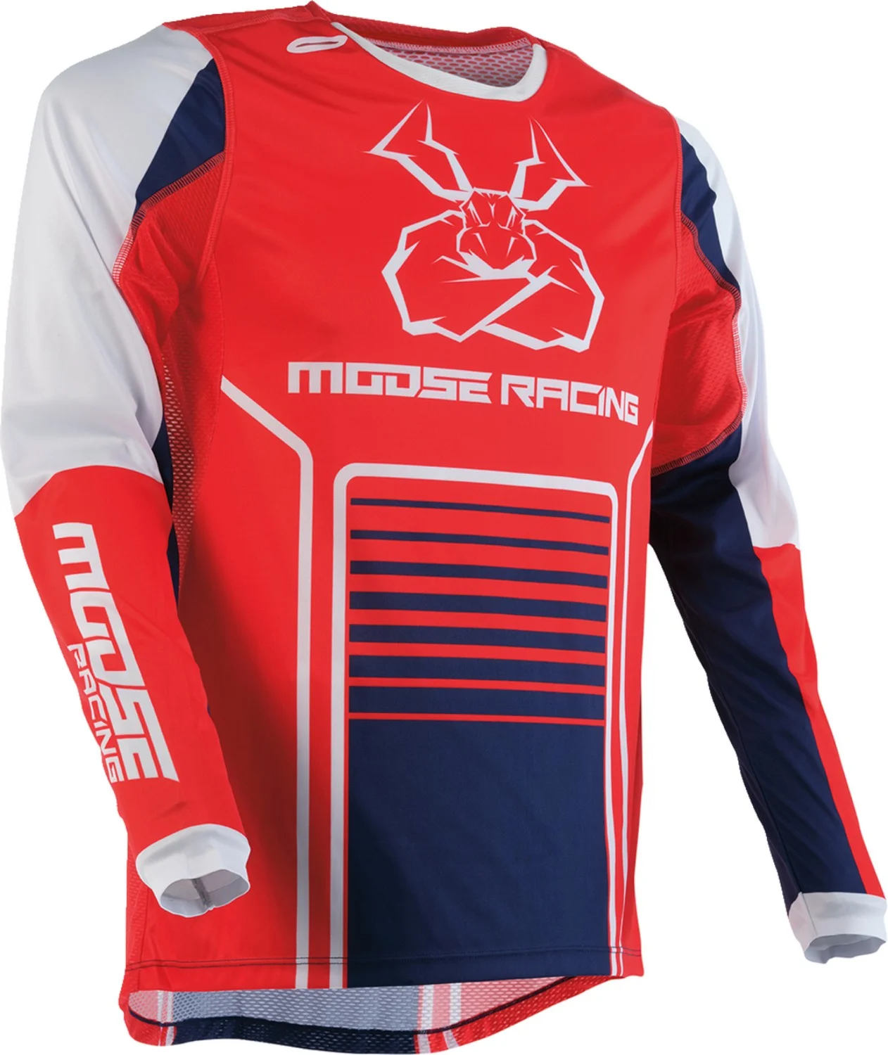 Moose Racing Agroid 24 Mens MX Offroad Jersey Red/White/Blue 3XL