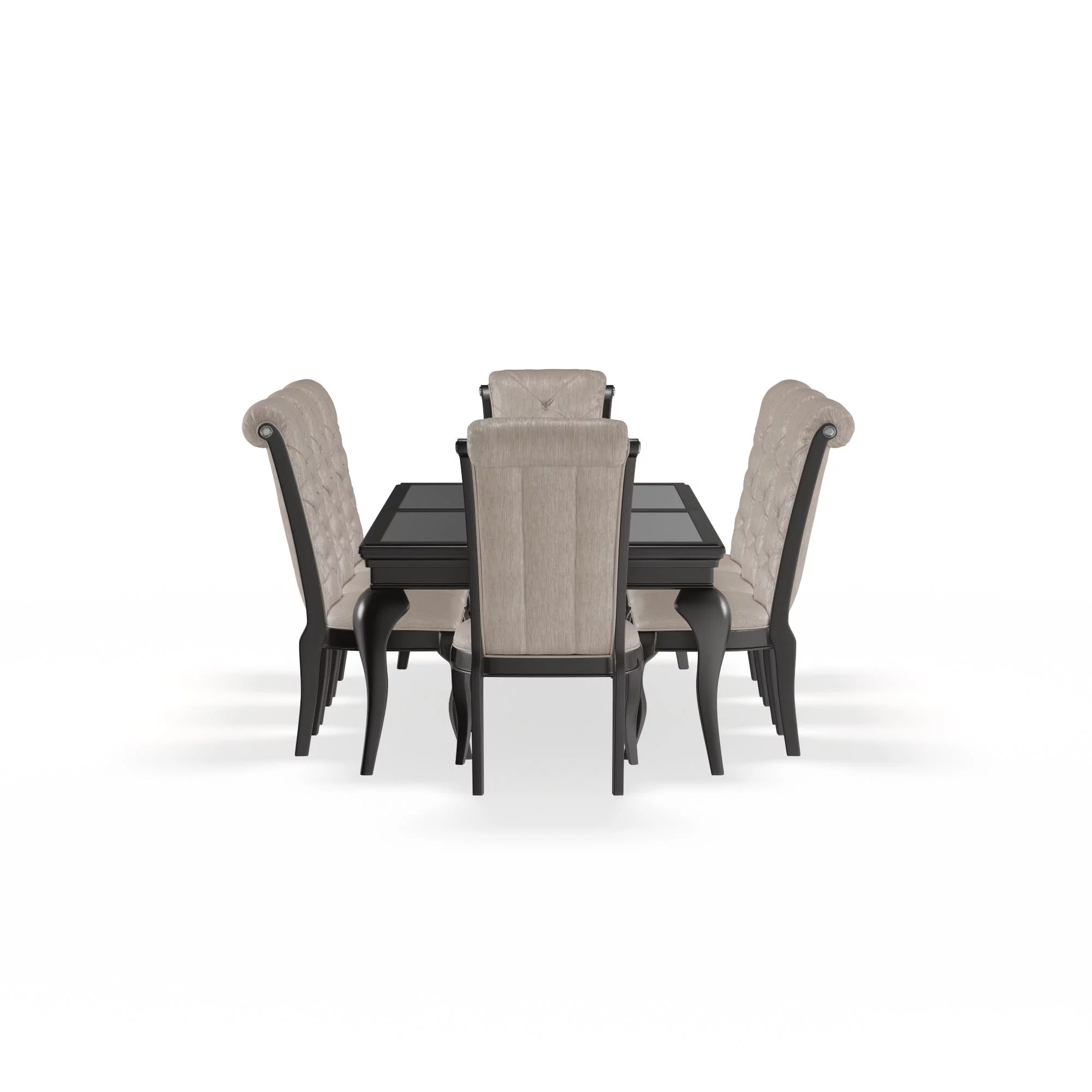 Furniture of America Tara 9-Piece Silver Dining Table Set