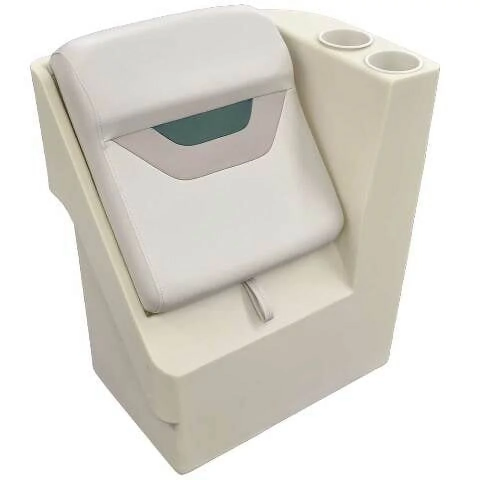 Wise Pontoon Boat Lean Back Seat 3407-1871 | Left 17 x 23 1/2 Inch Off Gray