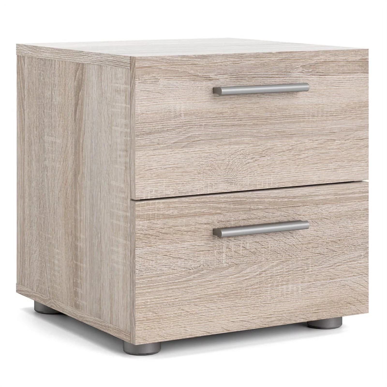 Home Square 2 Piece 2 Drawer Nightstand Set in Truffle
