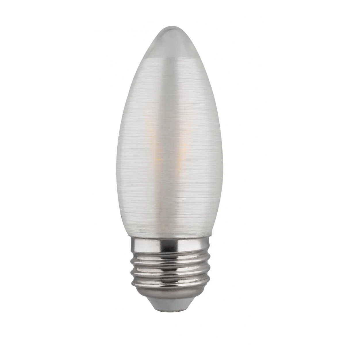 Satco S22703 2W Dimmable C11 Medium E26 LED Bulb, Clear
