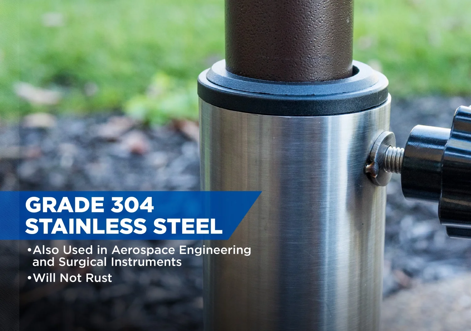 US Weight Fillable Free Standing Umbrella Base - Black