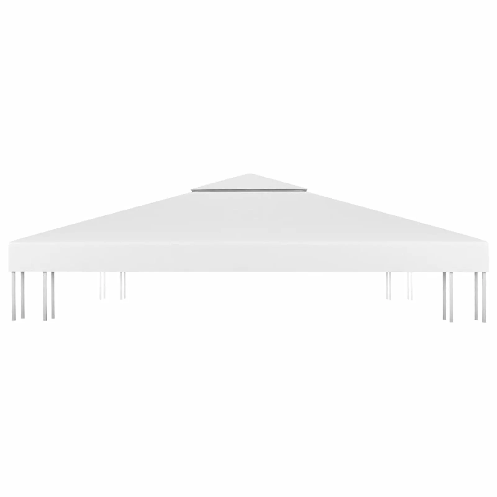Andoer 2-Tier Gazebo Cover 310 g/m² 9.8'x9.8' White