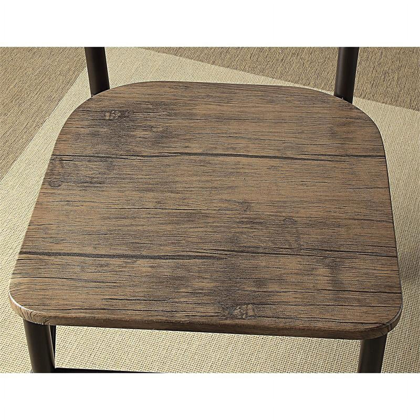 Furniture of America Kelle Transitional Metal 5-Piece Dining Set in Dark Bronze