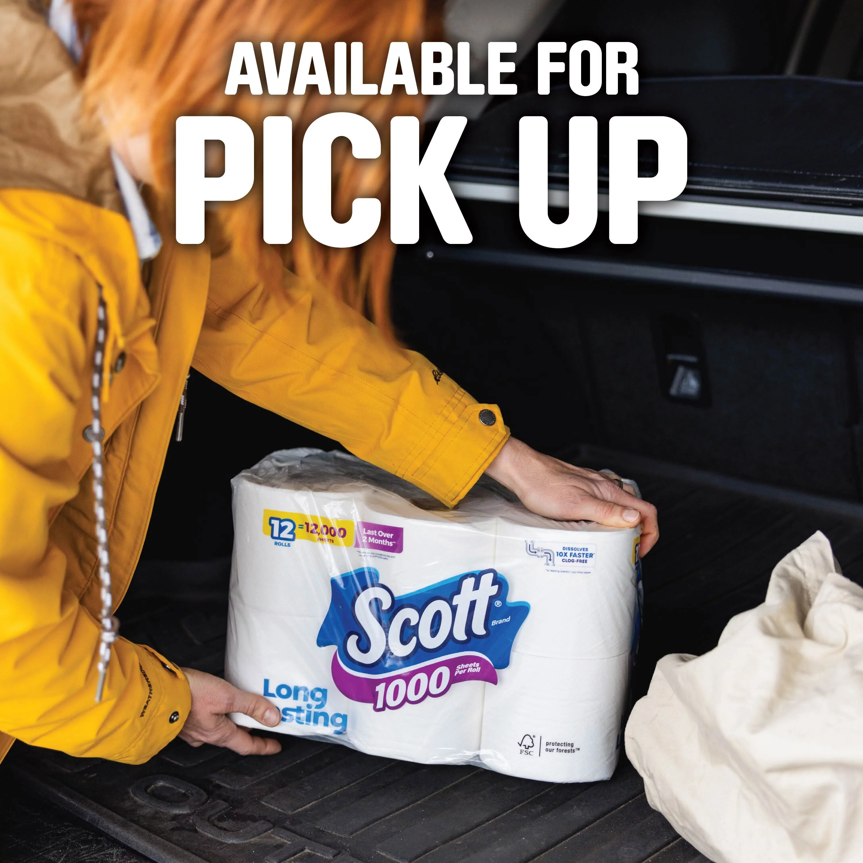 (4 pack) Scott 1000 Toilet Paper, 20 Rolls, 1,000 Sheets Per Roll