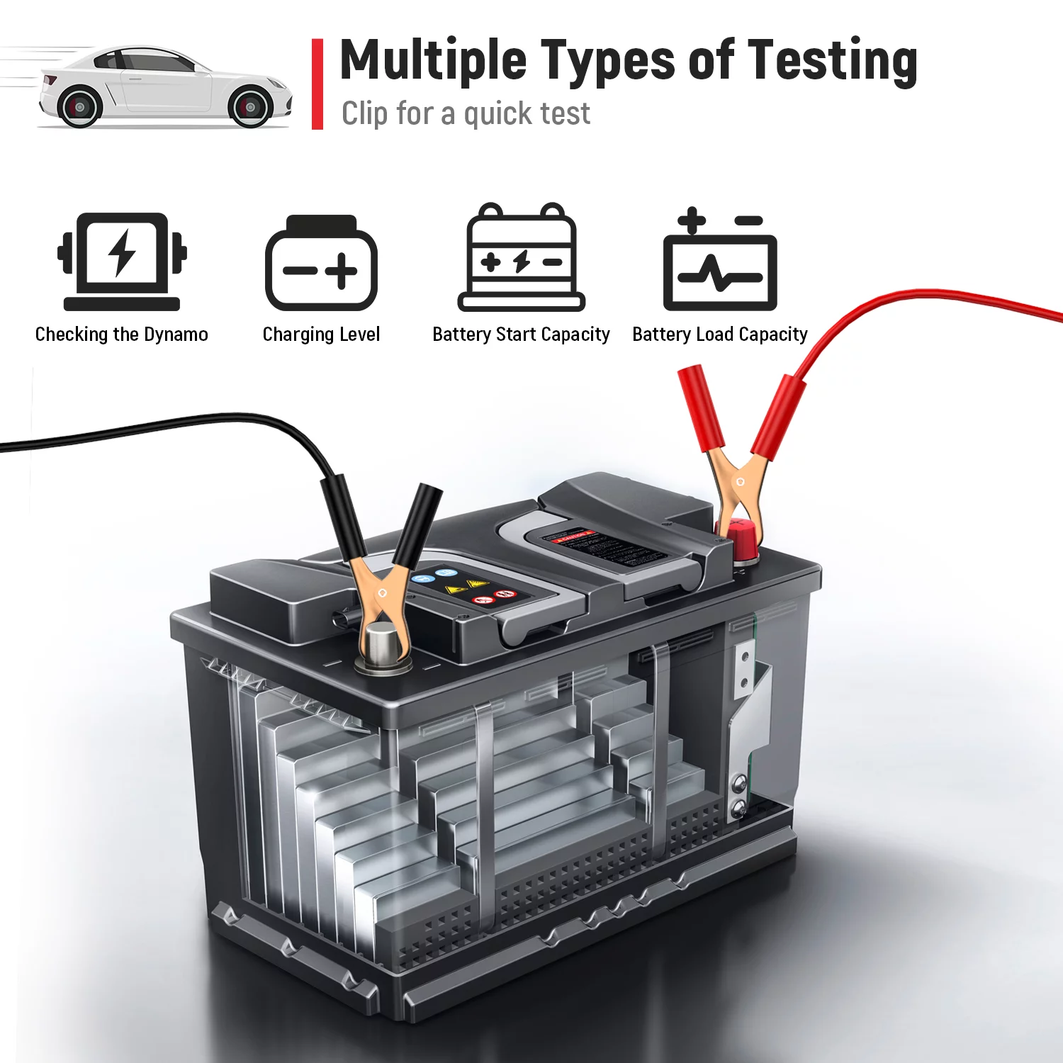 ANCEL V6 PRO Bi-Directional All System OBD2 Scanner with 25+ Services, IMMO, ABS Bleed, Oil Reset, DPF, EPB, Android Tablet Bluetooth Code Reader + Car Truck Batery Tester Diagnostic Tool