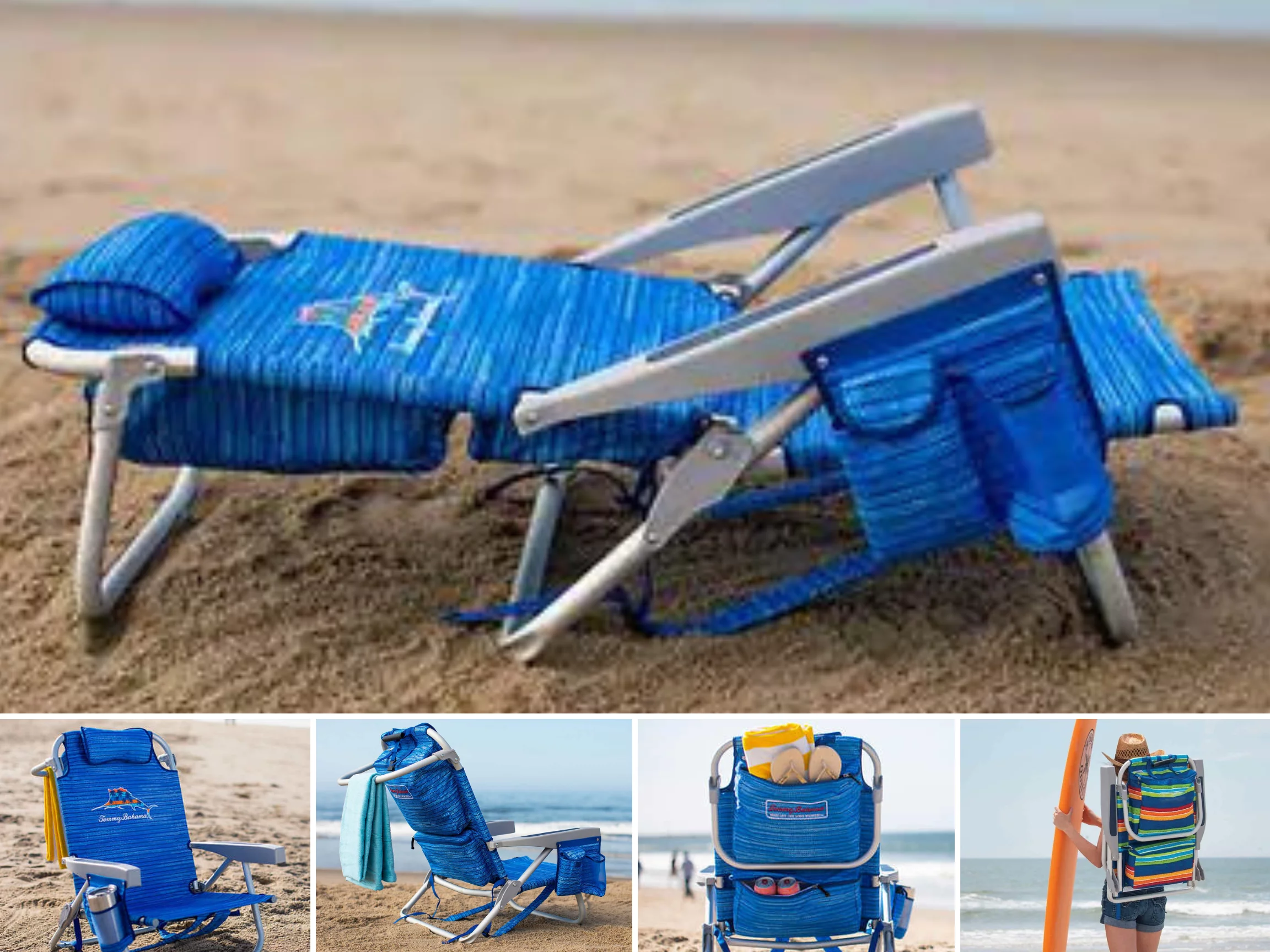Tommy Bahama Backpack Beach Chair 3 Pack New 2022