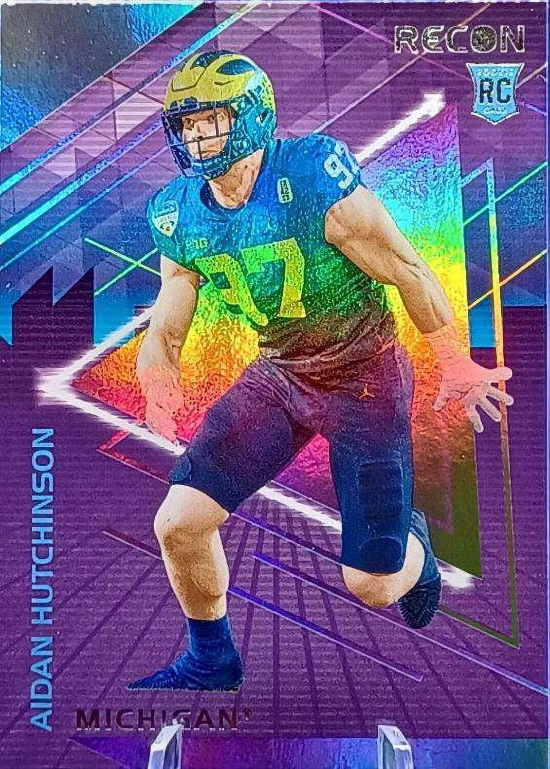 NFL 2022 Panini Chronicles Recon Draft Picks Aidan Hutchinson Trading Card #1
