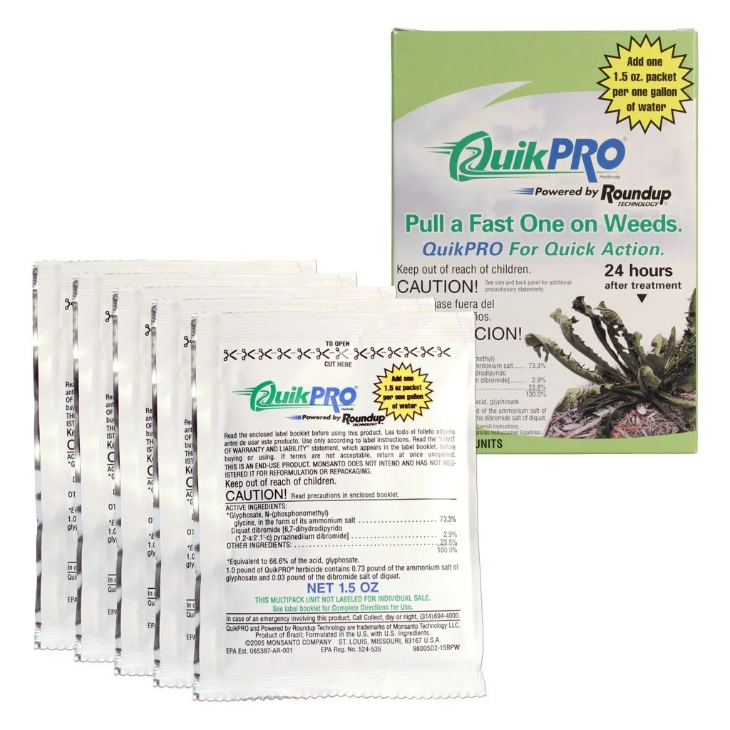 Roundup QuikPro 1 case Net 30 1.5oz packets