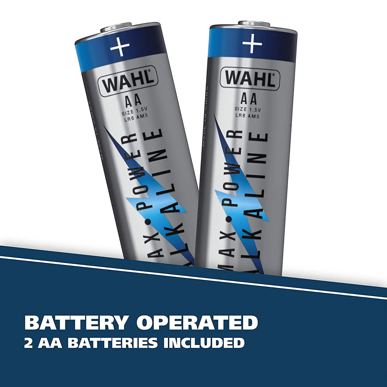 Wahl Cordless Mens Trimmer For Beard, Mustache, Stubble, Batteries Included, Soft Touch Grips and 4 Attachment Combs Included