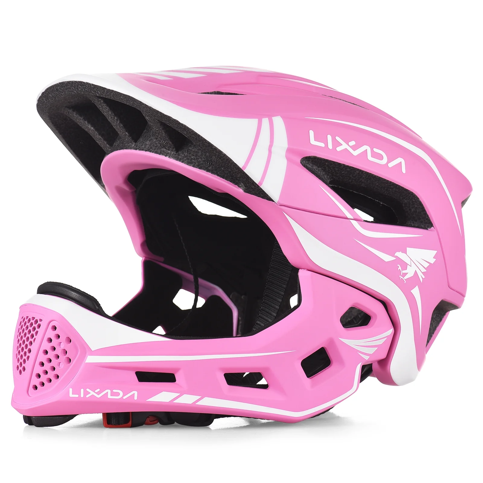 Lixada Kids Detachable Full Face Helmet Children Sports Safety Bike Helmet Protective Gear for Cycling Skateboarding Roller Skating