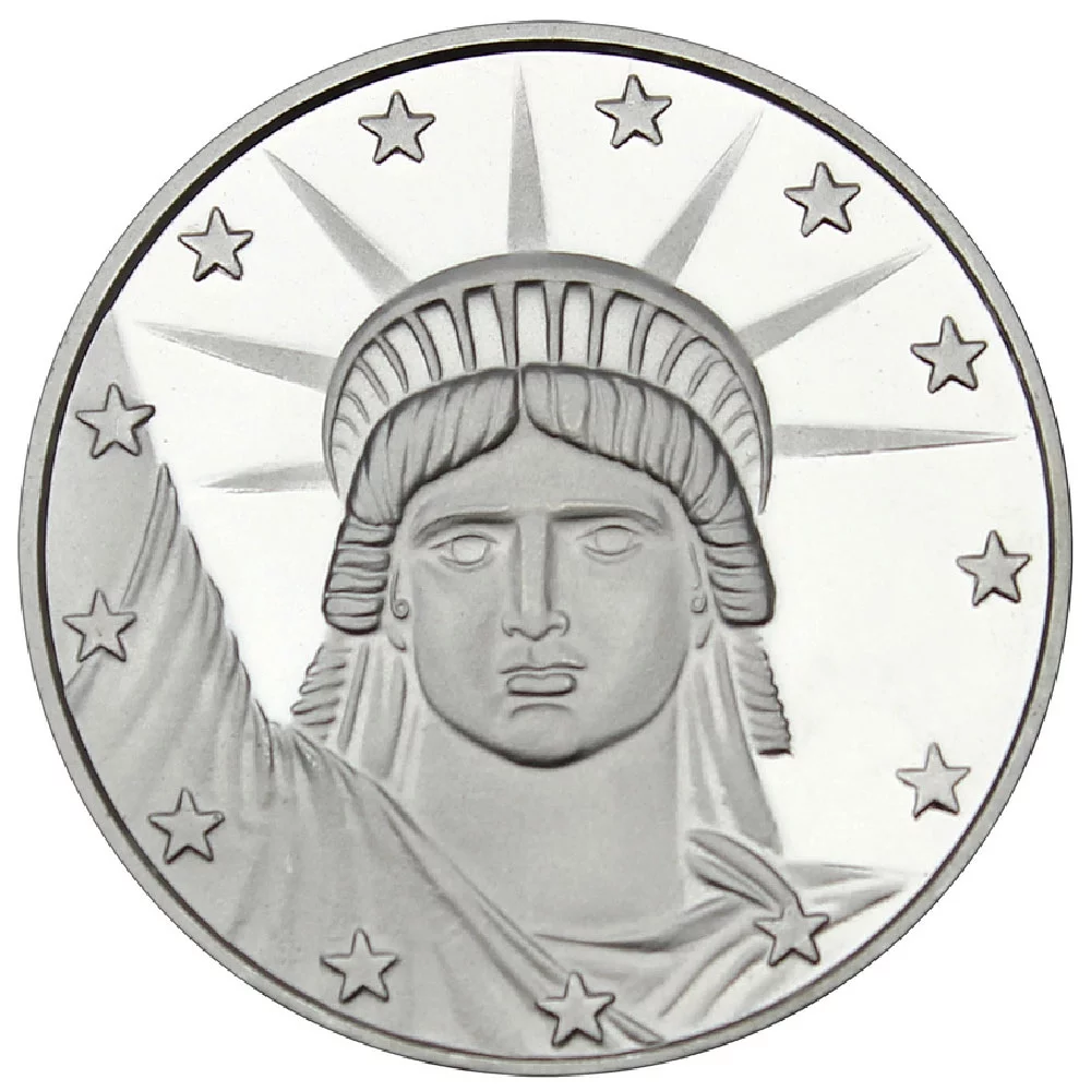 Lot of 10 - 1 Troy oz Lady Liberty  .999 Fine Round