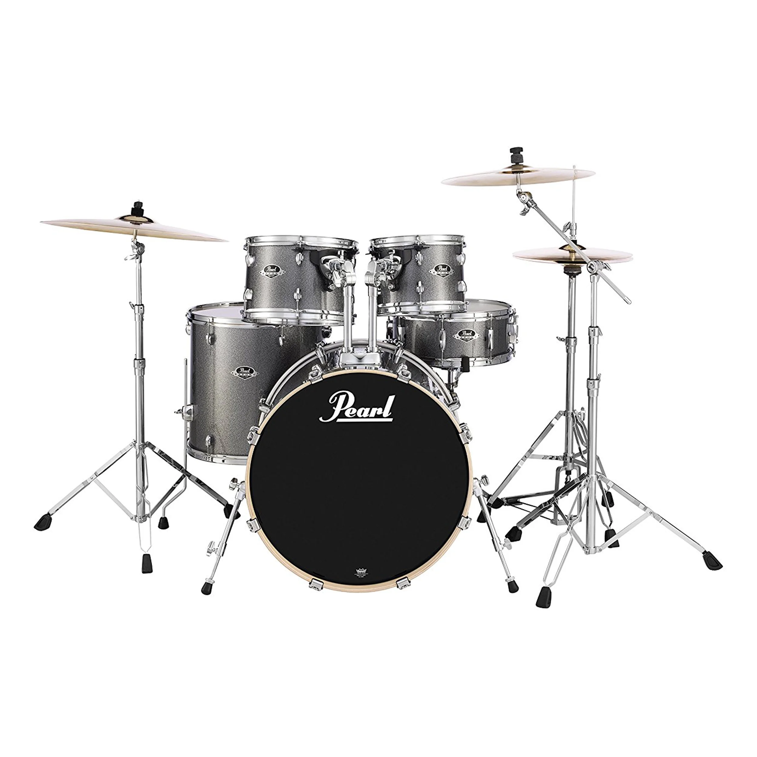 Pearl EXX725S/C708 Export Series 5-Piece Drum Kit, Grindstone Sparkle