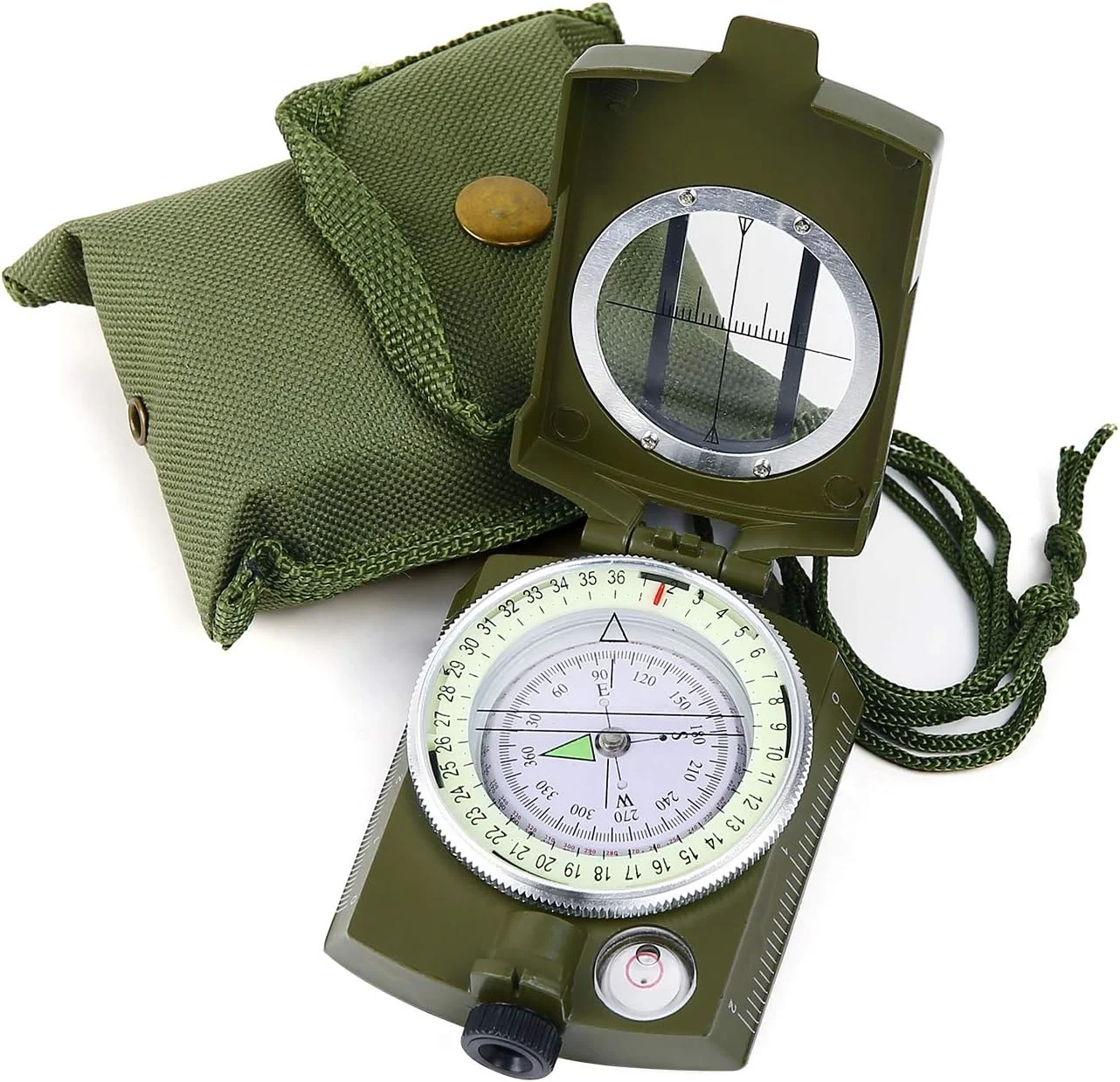 MRSXXNTY Compass Hiking Survival |  Military Sighting Orienteering Compass | Backpacking Navigation Compass | Boy Scout Compass for Kids | Professional Compass for Hiking Camping Hunting