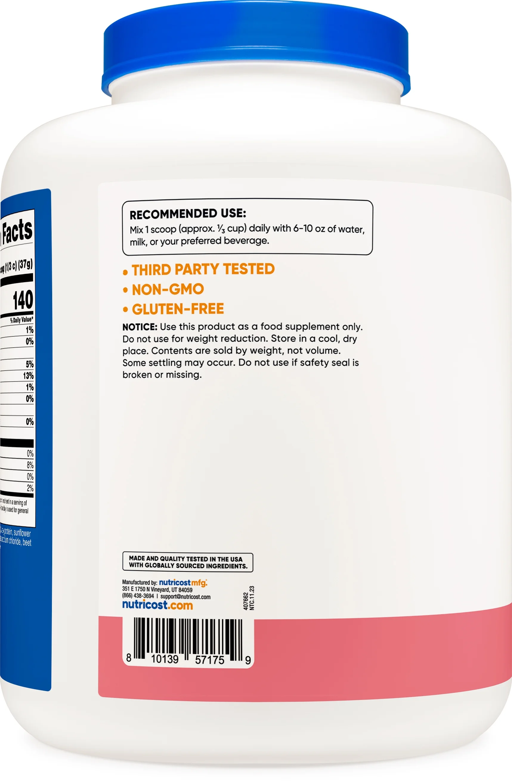 Nutricost Whey Protein Isolate Powder (Strawberry Milkshake) 5LBS