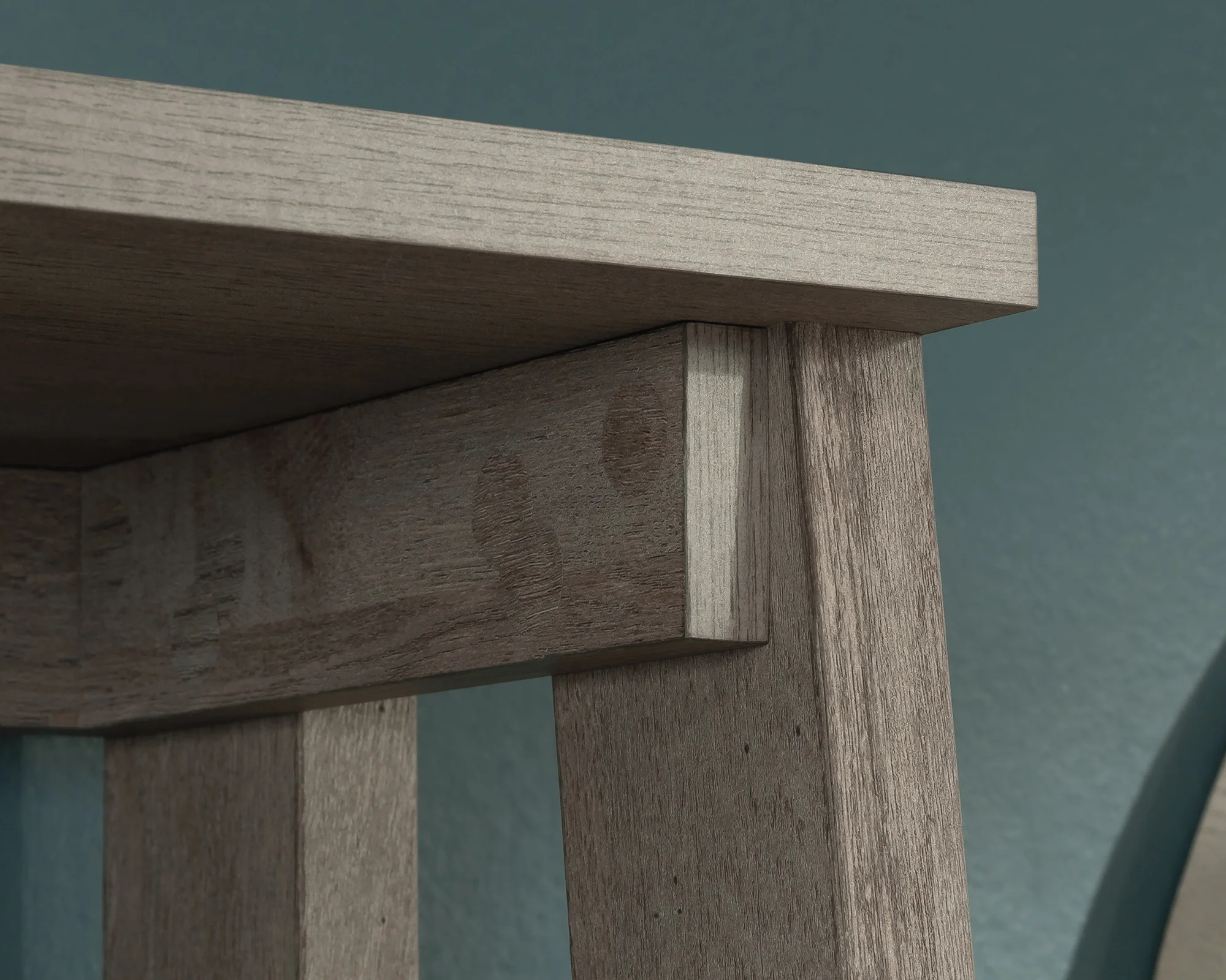 Trestle 5-Shelf Open Display Bookcase in Mystic Oak