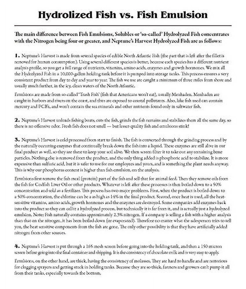 Fish Fertilizer Neptune's Harvest