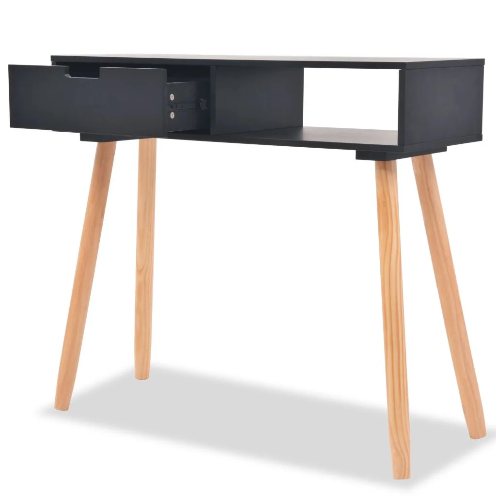 Carevas Console Table Solid Pinewood 31.5