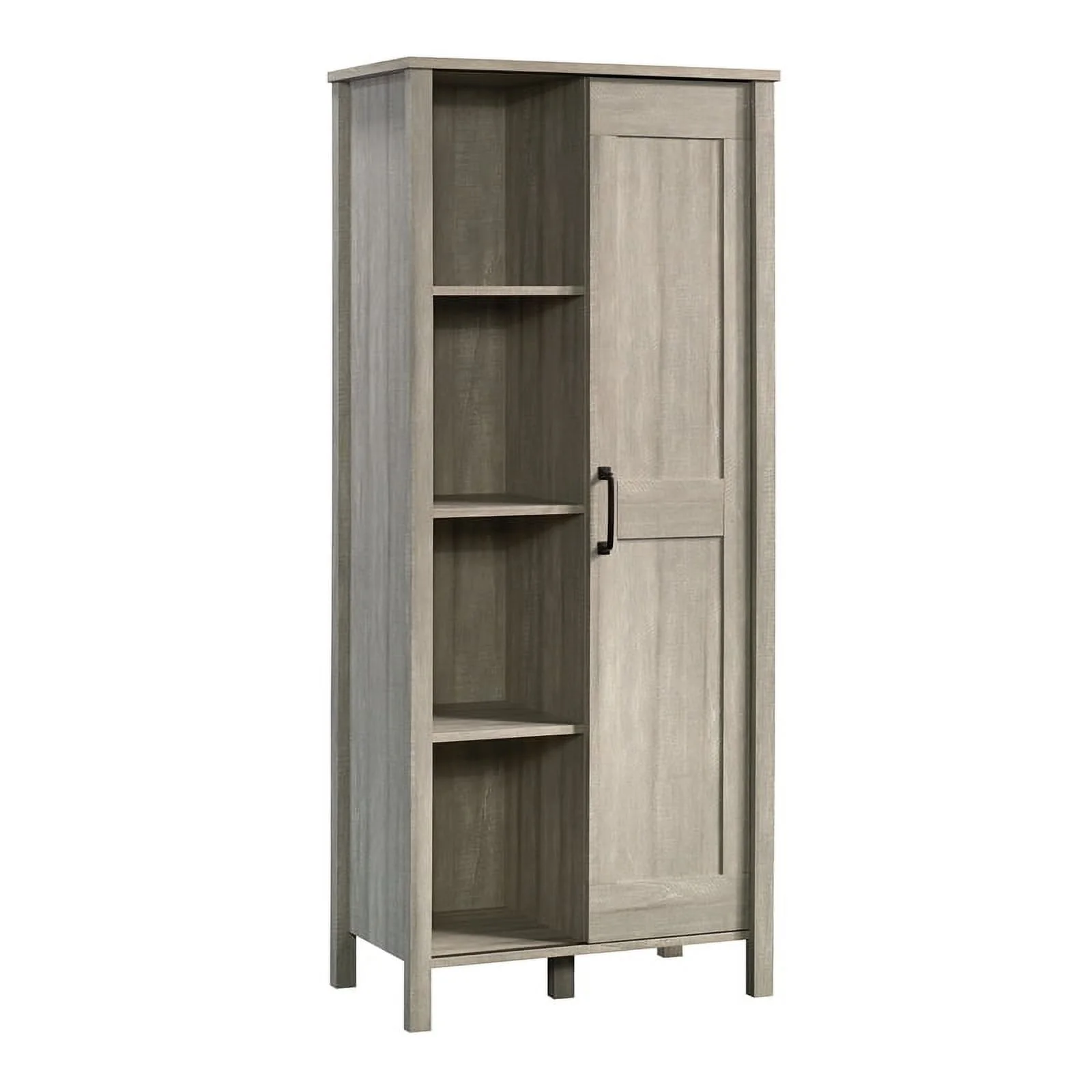 Pemberly Row Modern Engineered Wood Sliding Door Cabinet in Maple