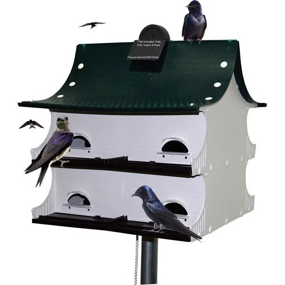 S&K Great 8 Purple Martin House, Green/White/Black