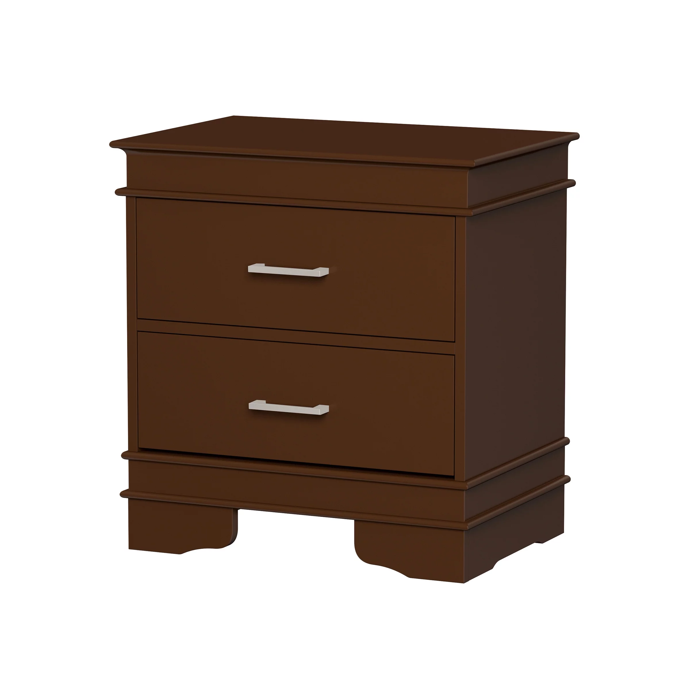 Somerset Home 2-Drawer End Table – Dark Brown Traditional Nightstand