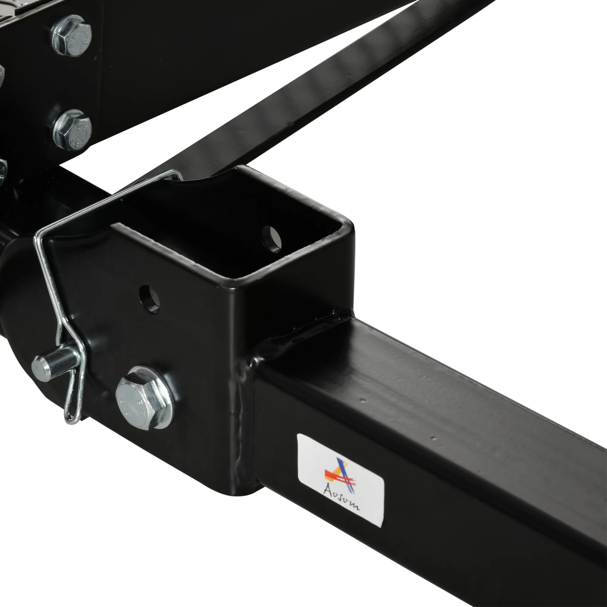 Aosom Hitch Mount Cargo Carrier 350 lbs Capacity Fits 2'' Receiver Black