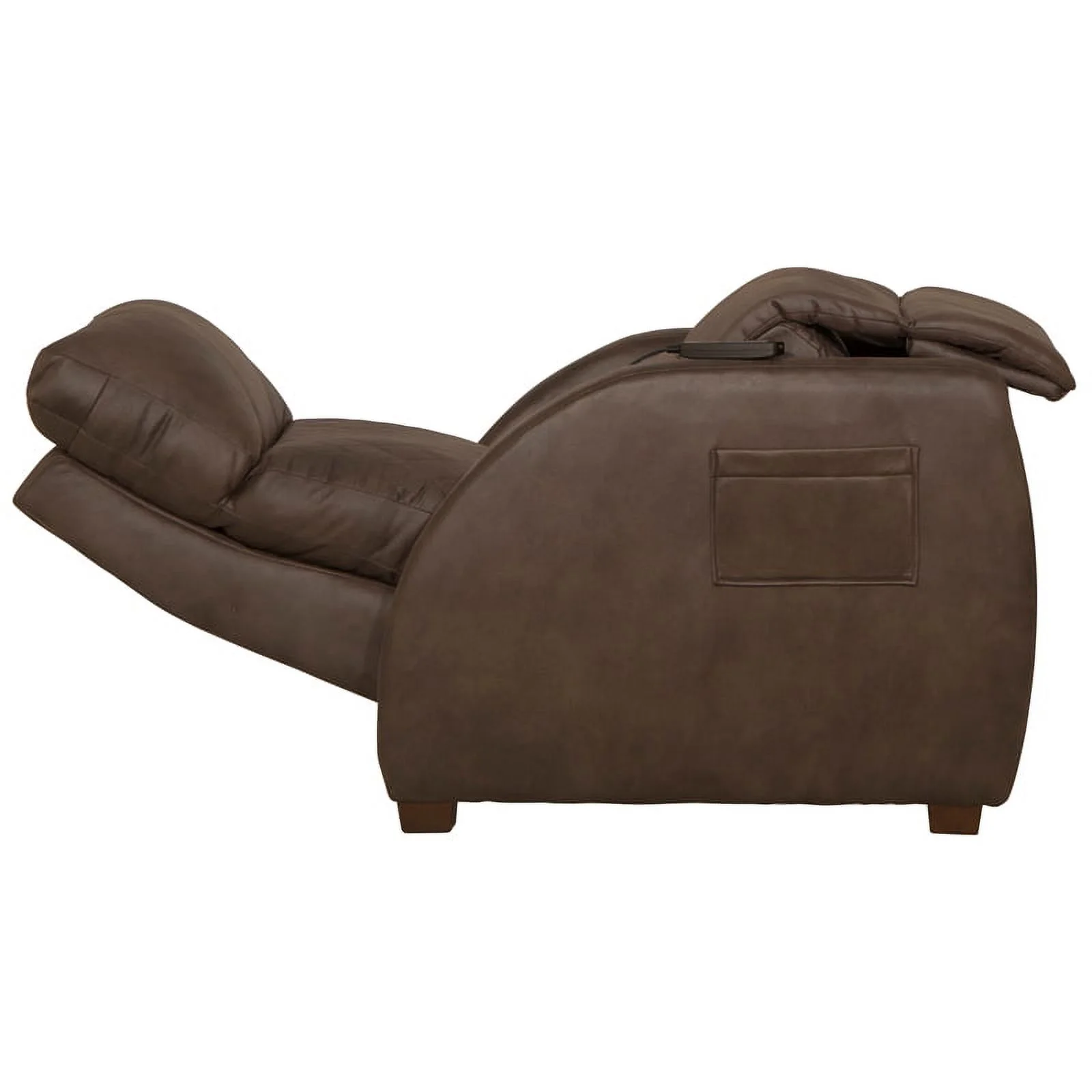 Catnapper Unwind Power Zero Gravity Recliner in Brown Polyester Fabric