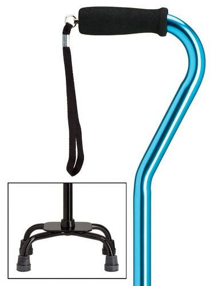 Quad Cane Adjustable Blue Small base 5