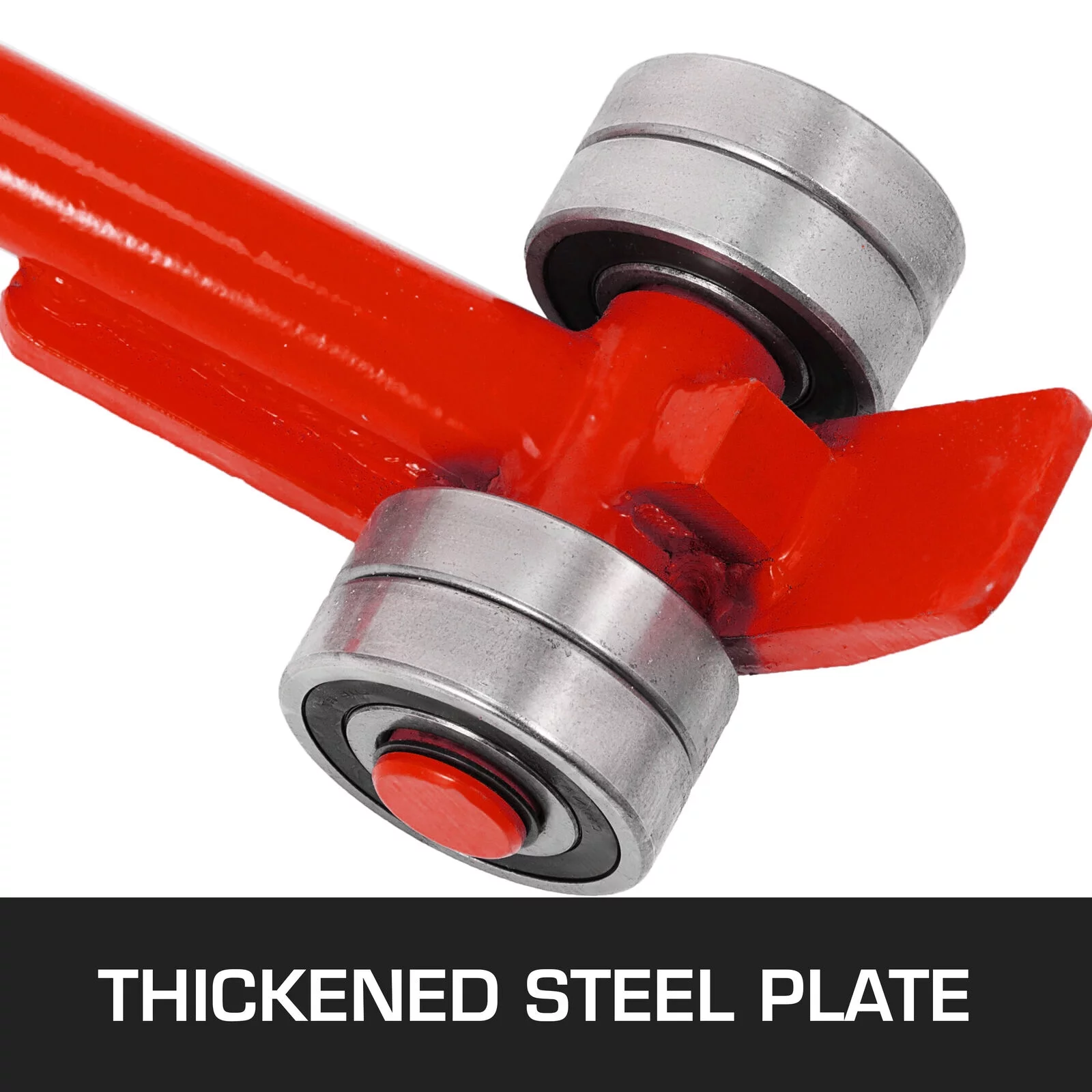 BENTISM Heavy Duty Pry lever Bar 3T/6600LBS Capacity with Wheels & 6'/1.8M Handle