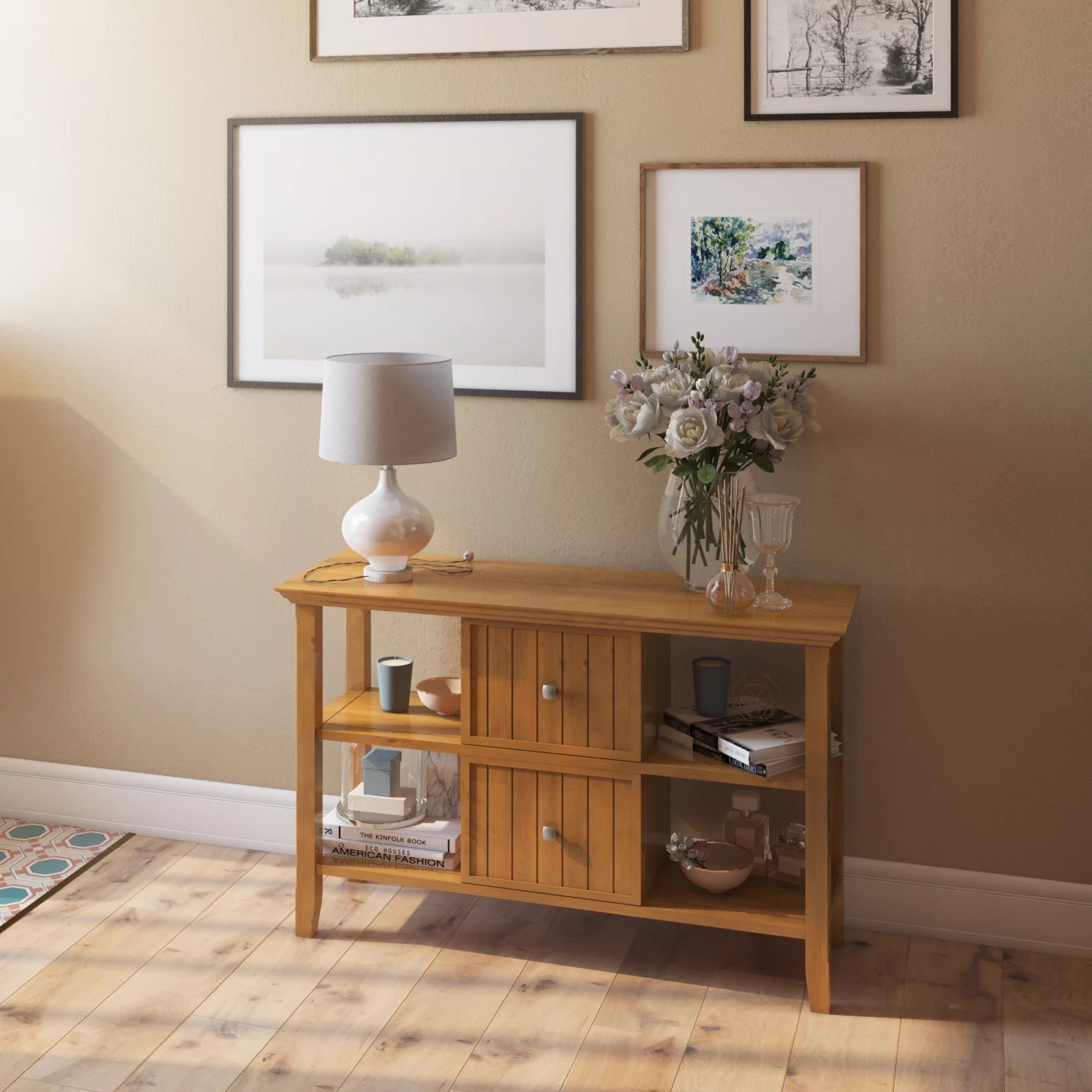 Simpli Home Acadian Wood 48