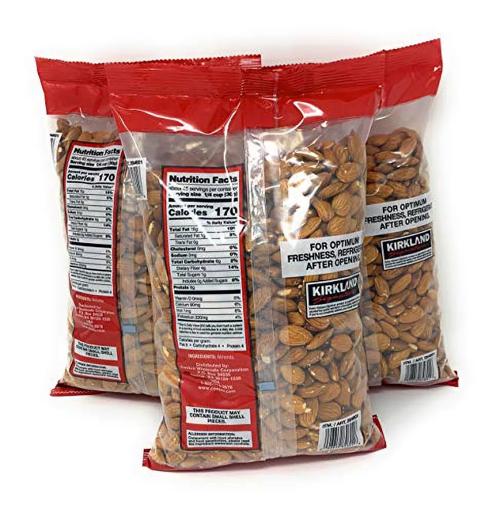 Kirkland Signature Supreme Whole Almonds, 3 Pack (3 Pounds)