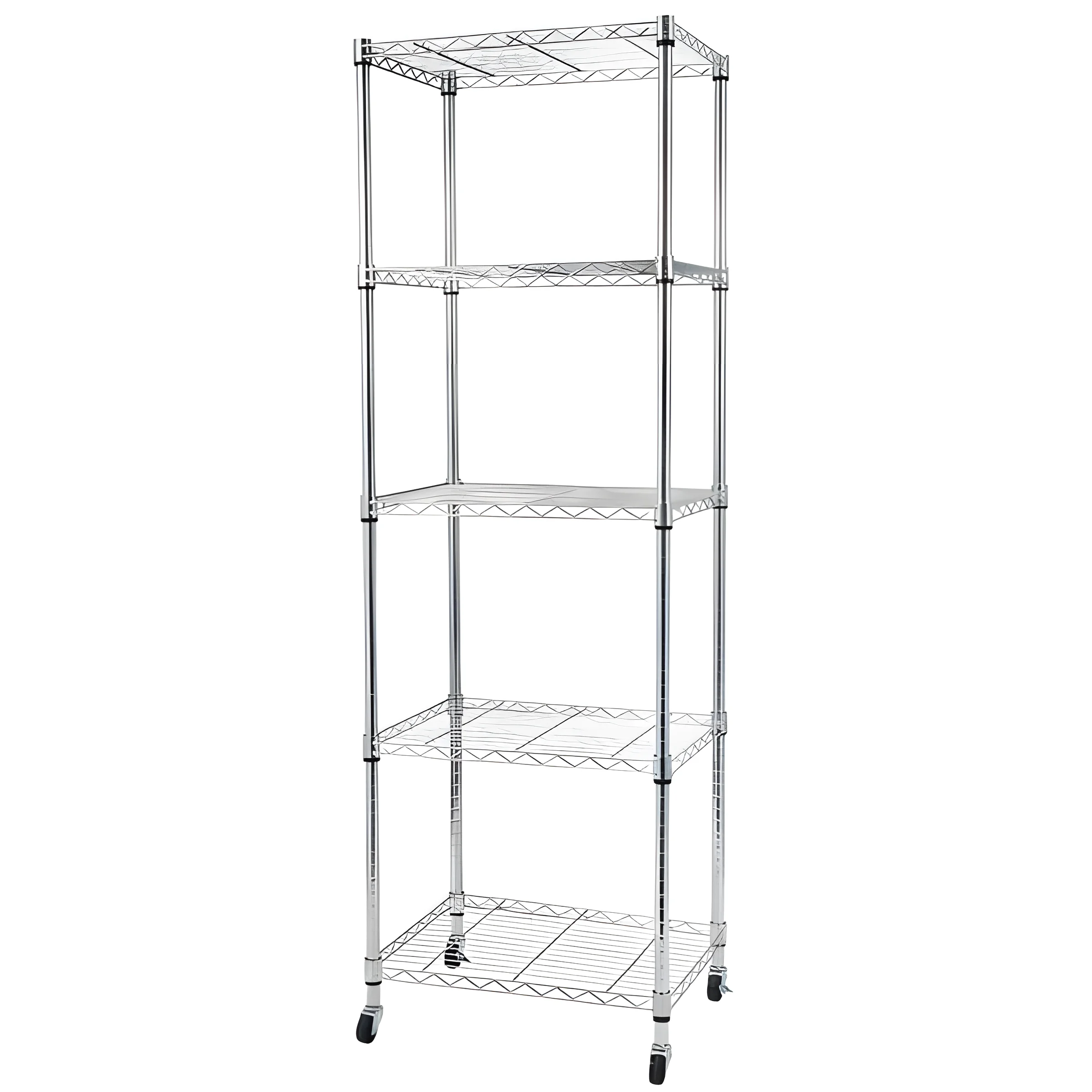 SYTHERS 5 Tier NSF Wire Shelf Shelving Unit, 23.6