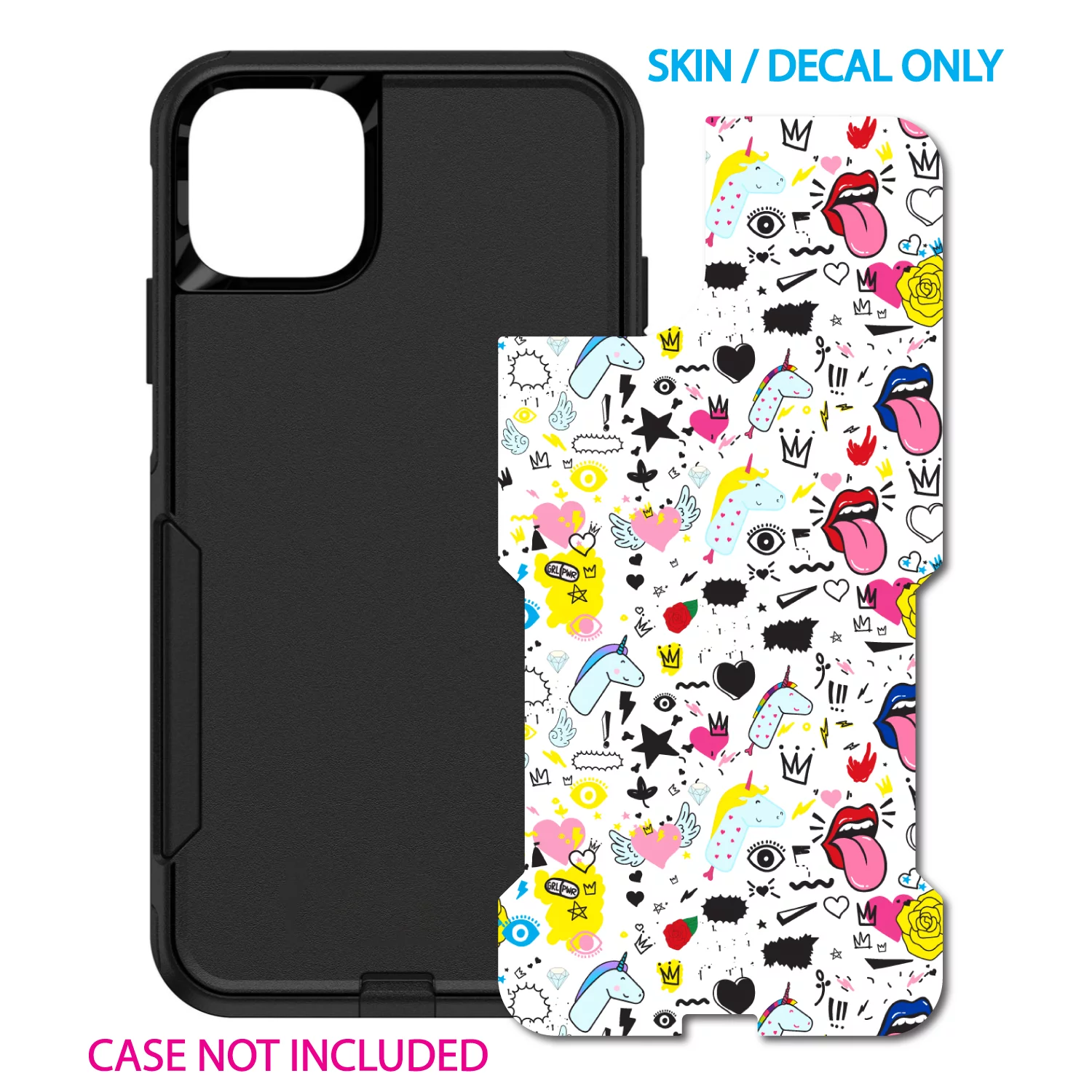 DistinctInk Custom SKIN / DECAL compatible with OtterBox Commuter for iPhone 11 Pro MAX (6.5