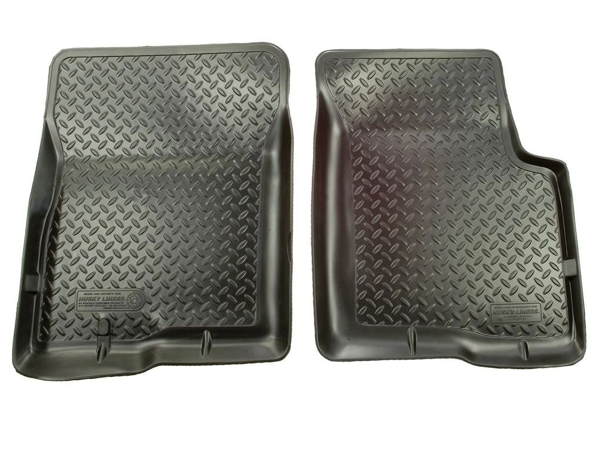 Husky Liners by RealTruck Classic Style Series | 1987 - 1995 Jeep Wrangler | Front Floor Liners, Black | 30301