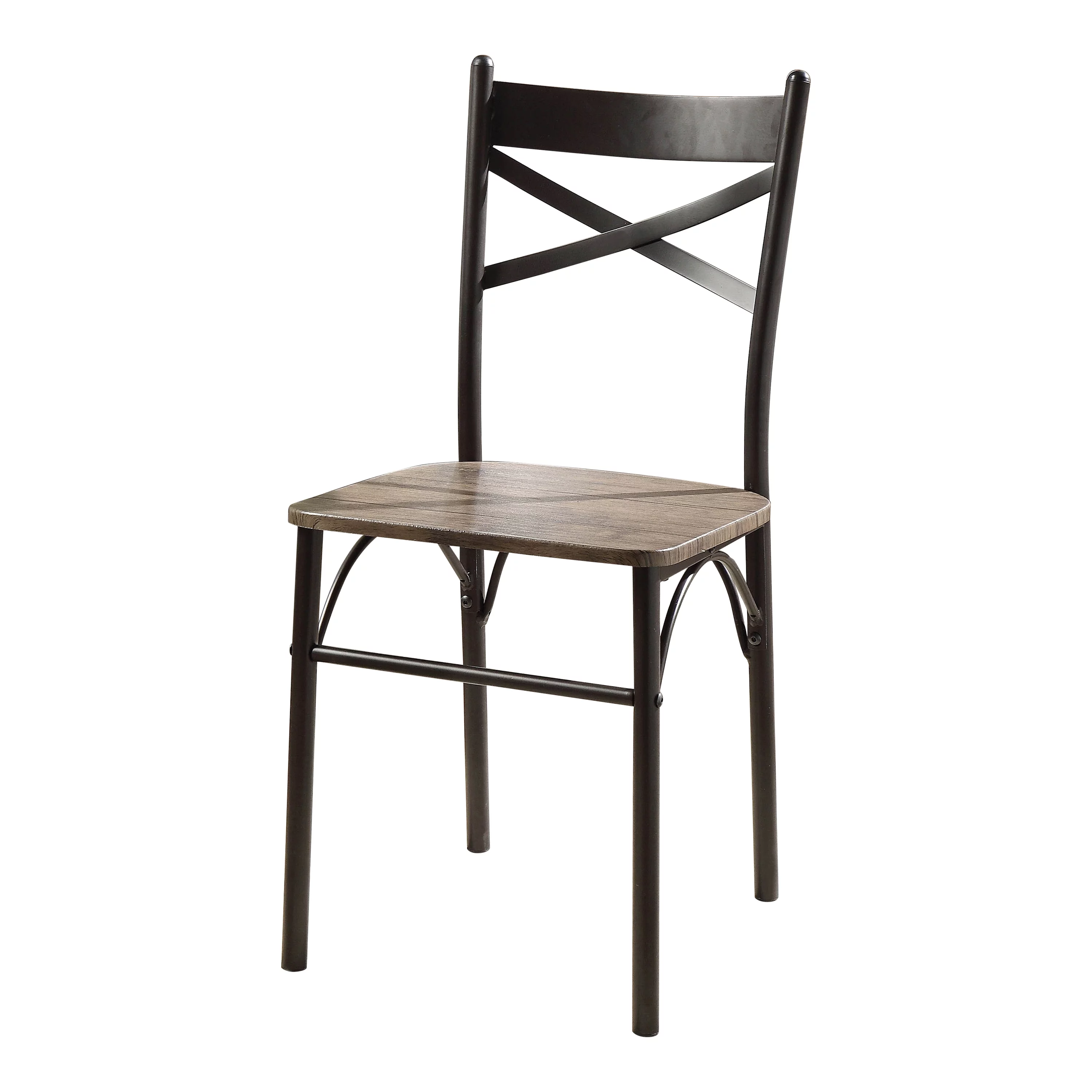 Furniture of America Palmer 5-Piece Dining Set, Gray and Bronze