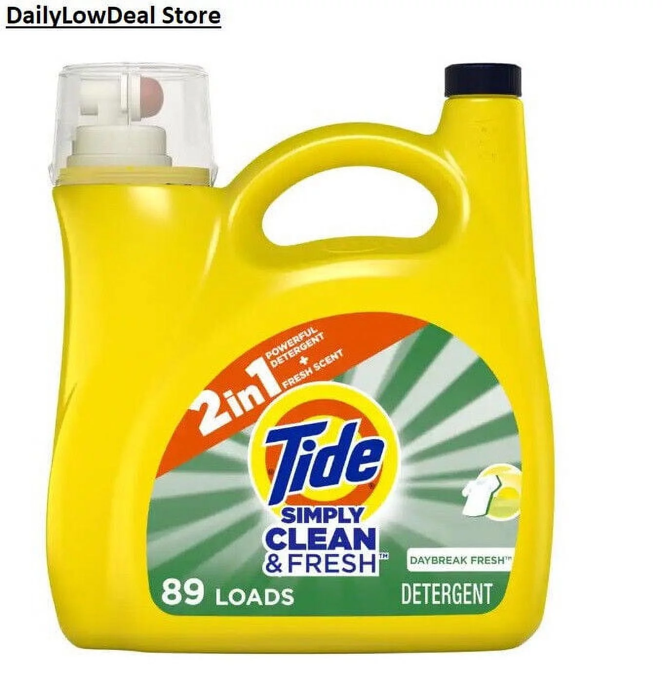 89 loads Tide Simply Clean & Fresh Liquid Laundry Detergent Daybreak Fresh 128oz