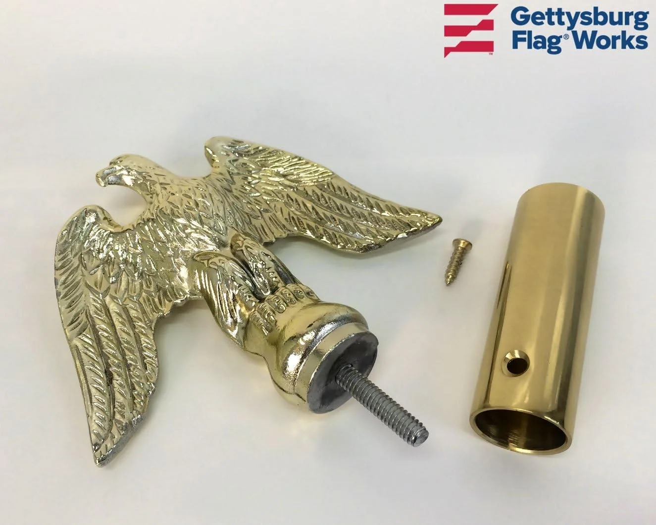 Aluminum Perched Eagle For Indoor Or Parade Flagpole Finial Topper