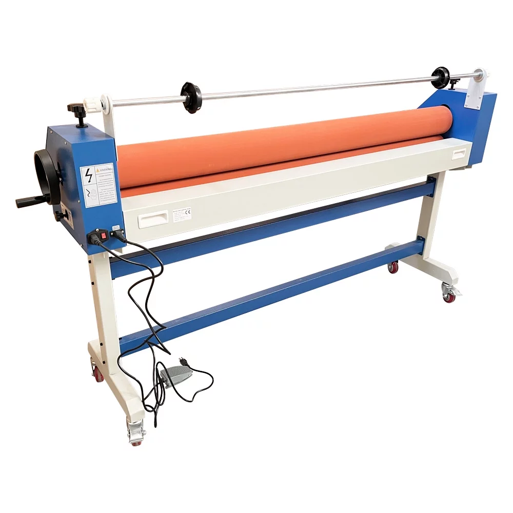 PreAsion 51 Inch Electric/Manual Cold Laminating Machine with Film Release Rod 110V