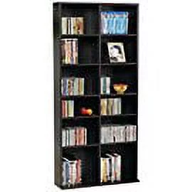 Atlantic Summit Adjustable Media Cabinet - Holds 261 CD's, 114 DVDs, 132 Games PN74735727 in Espresso