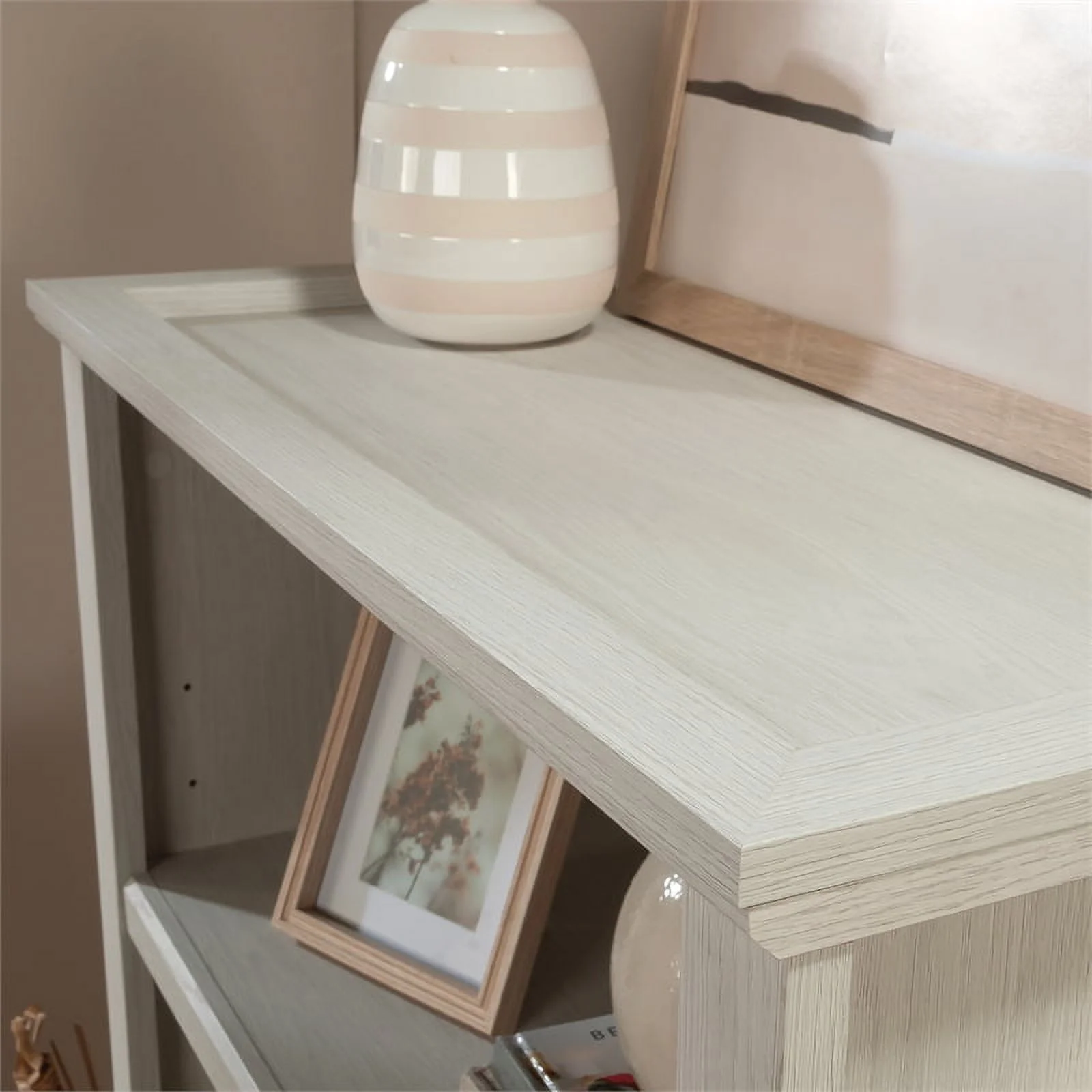 Sauder Larkin Ledge Engineered Wood 5-Shelf Bookcase in Glacier Oak