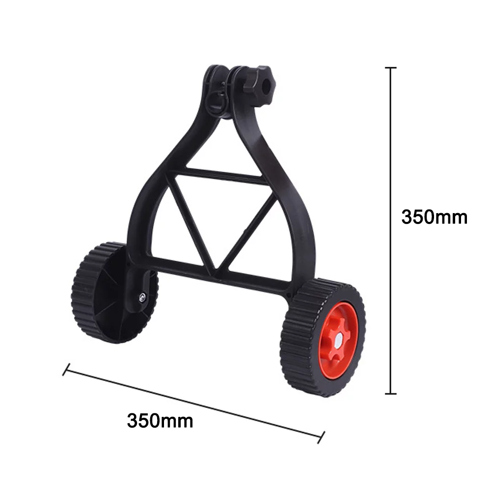 Pinnaco Universal String Trimmer Auxiliary Wheel, Practical Grass Cutter Support Wheel for Cordless Mowing Machine, 25-28mm Adjustable, Ideal for Efficient Grass Trimming
