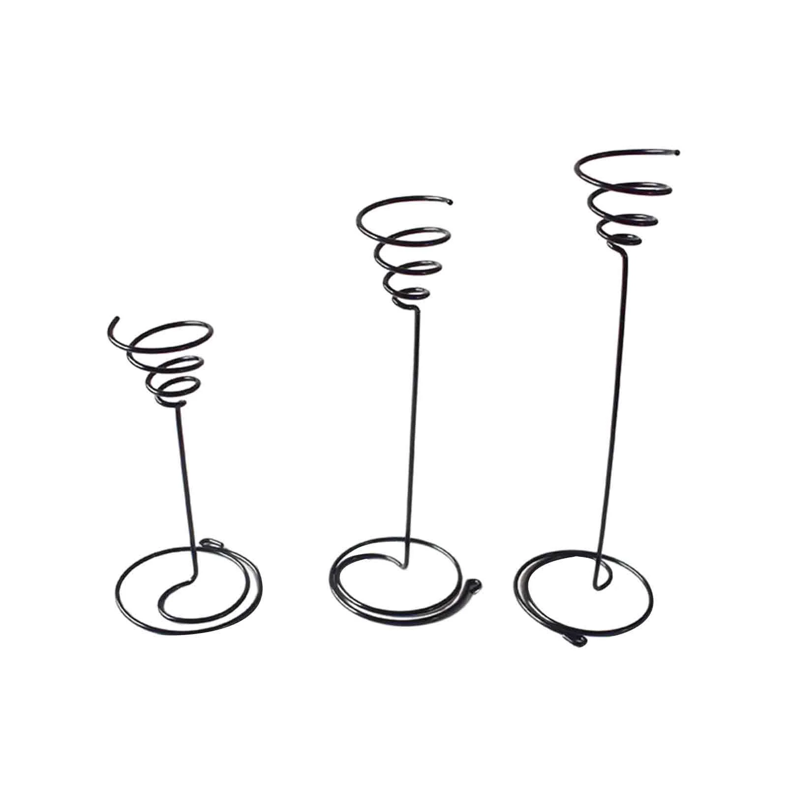 figatia 3Pcs Air Plant Holder Stand, Planter Shelves, Unique Tillandsia Containers, Metal Plants Spiral Rack for Air Fern Dorm Juncea