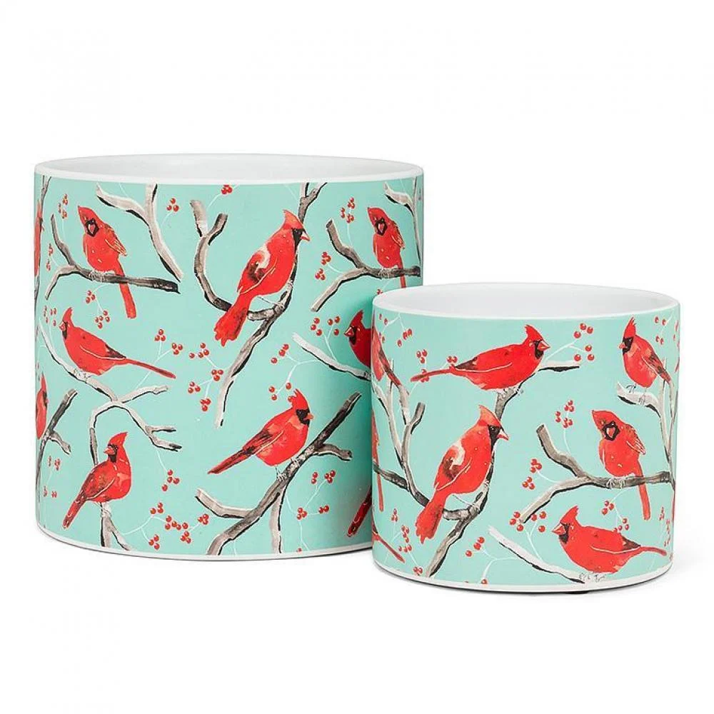 Cardinal Print Planter