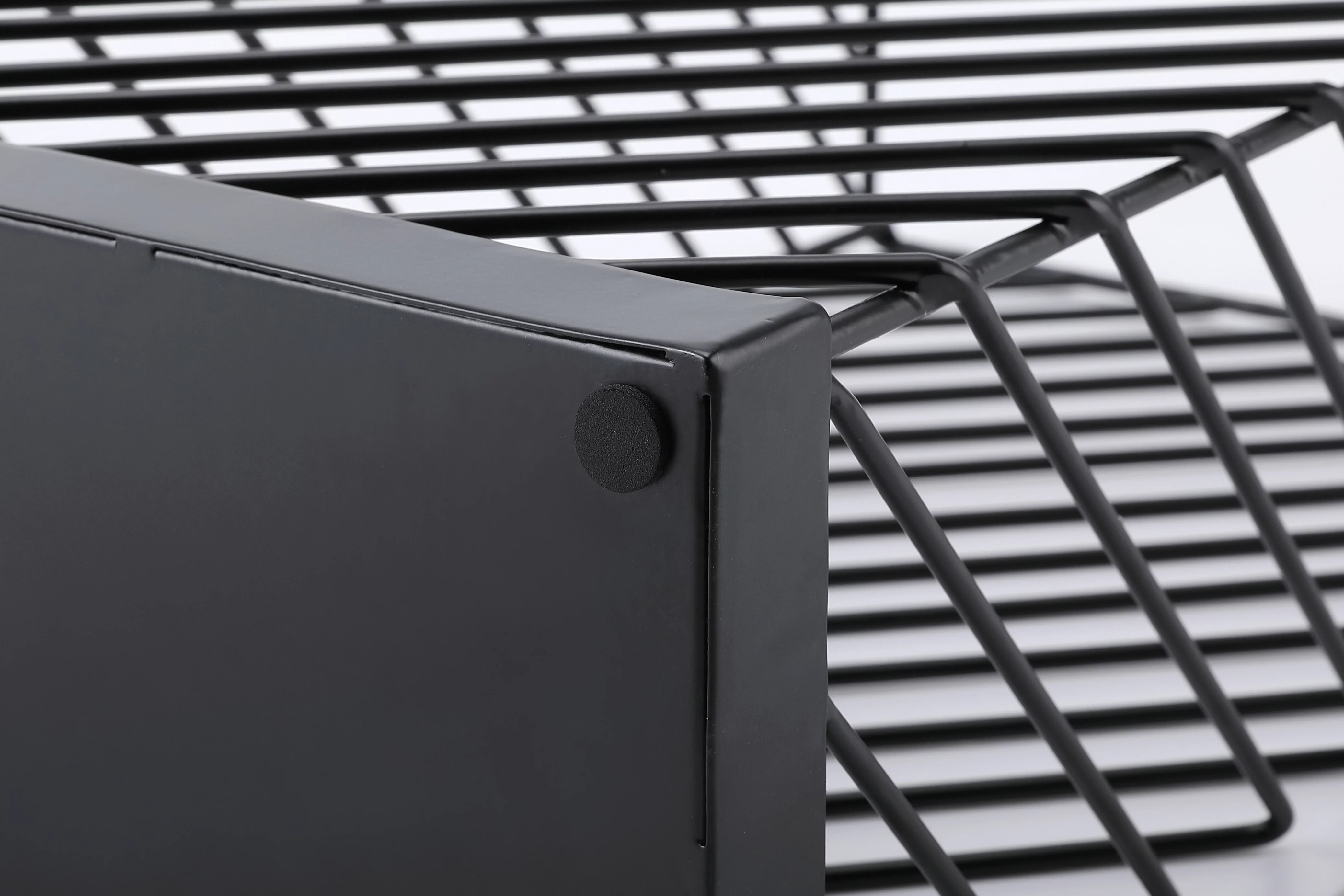 BirdRock Home Umbrella Holder Stand with Removable Water Tray - Diagonal Design - Black