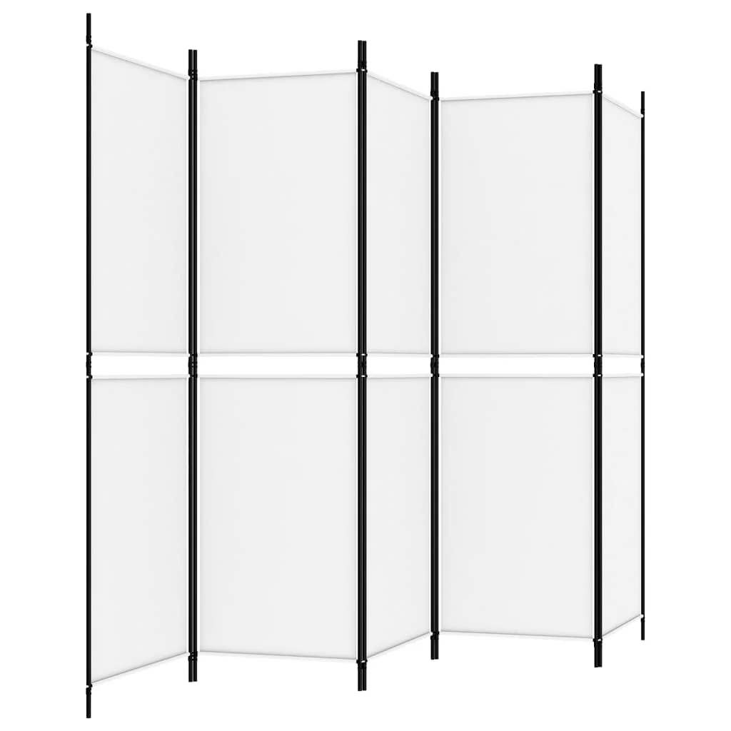 Anself 5-Panel Room Divider White 98.4